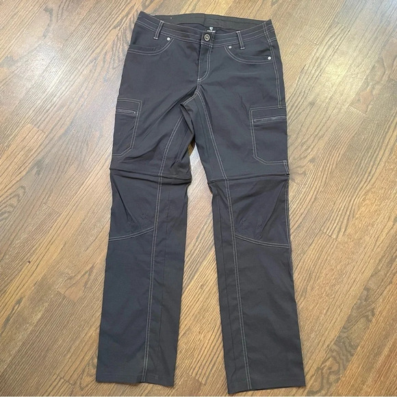 KUHL Women's Gray Stretch Nylon Kliffside Convertible Hiking Pants - Picture 5 of 9